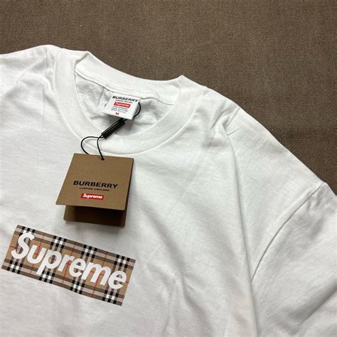 supreme burberry box logo replica|supreme burberry box t shirt.